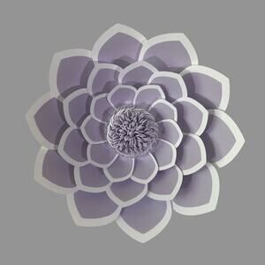 Cicely Style Paper Flower - 18" Diameter - Wall Hanging - 3D Wall Hanging